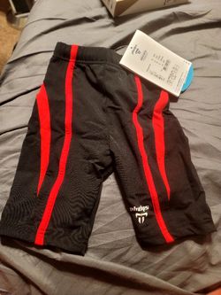 Michael Phelps Comp Jammer Splice Black Red For Boys.  Brand New
