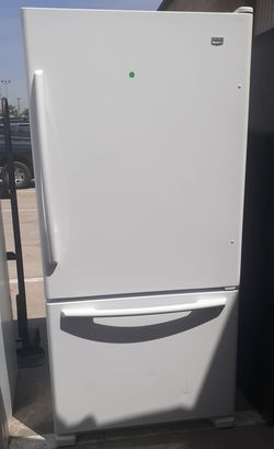 Maytag Bottom Freezer  White Refrigerator
