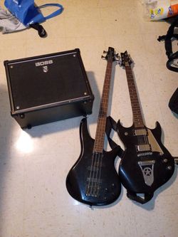 Speaker and guitars