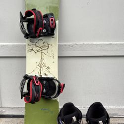 Kids Snowboard, Bindings,  and Boots