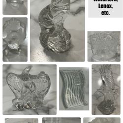 10 piece crystal lot - like new - Waterford, Lenox, etc. - Like New Lot