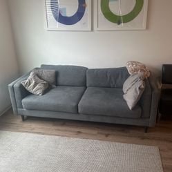 Sofa Plus Pillows And Blanket (great Condition) 
