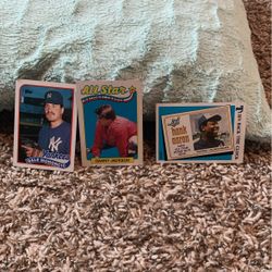 3 Baseball Topps Cards  WILLING TO BUNDLE