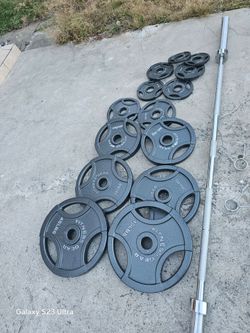 Olympic Weights And Barbell