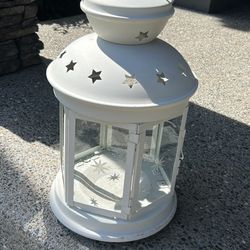 White lantern with stars 