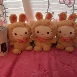 Hello Kitty Easter Bunny Plushies 