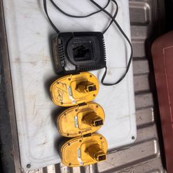 Dewalt 18v xrp batteries plus charger