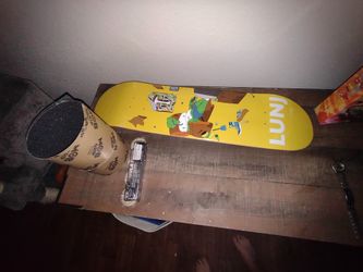 Lunj Skateboard/ Wheels /Mob Grip