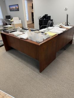 Office Furniture-wood, walnut color