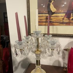 Crystal 5-Arm Candelabra