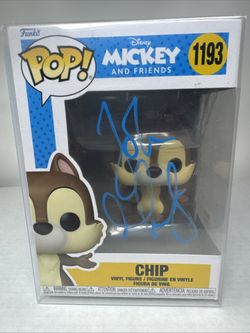 JOHN MULANEY signed (CHIP & DALE) Mickey #1193 Disney Funko Pop PSA/DNA