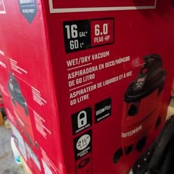 Craftsman 16 Gal 6 HP Dry Wet Vacuum-NEW