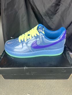 NIKE AF1 Low Patent Leather Mystic Navy Grape Ice
