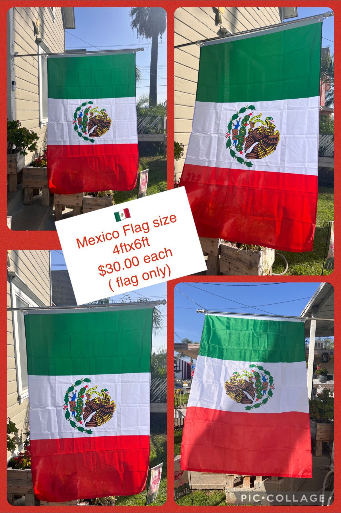 Mexico Flag Size 4ftx6ft 