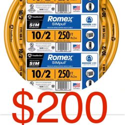 10/2 ROMEX 250ft 