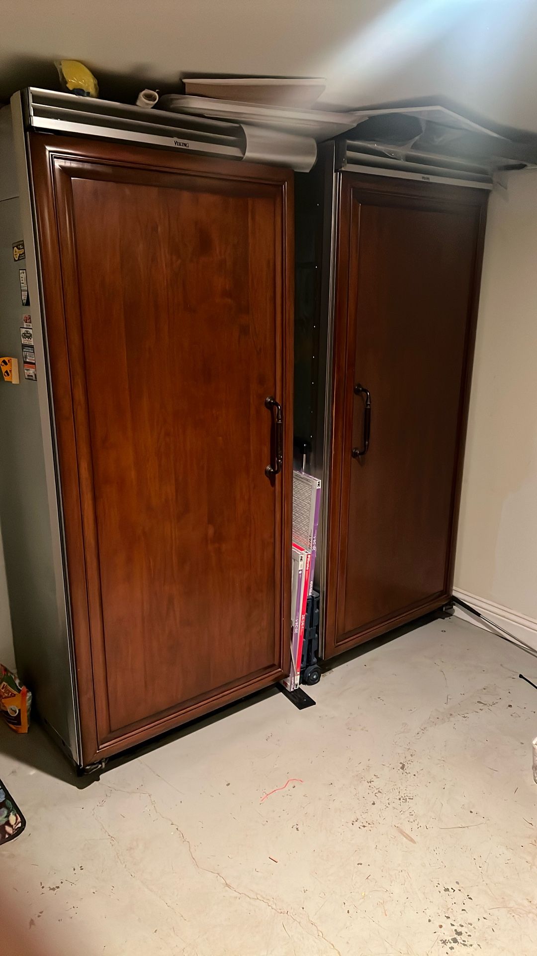 Viking Side By Side Refrig. Freezer Builtin