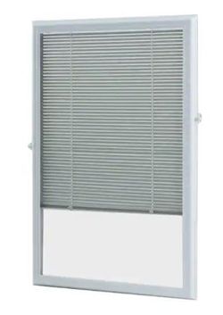 ODL 22 in. x 36 in. Add-On Enclosed Aluminum Blinds in White for Steel and Fiberglass Doors with Raised Frame Around Glass