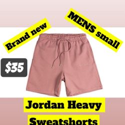 Nike Air Jordan Workmark Fleece Shorts Brand New Small Jumpman Swoosh Statement Logo