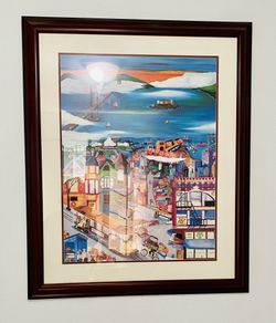 World Famous Painter Painting of San Francisco Fishermen’s Wharf