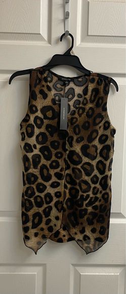 Brand new cheetah print top size S