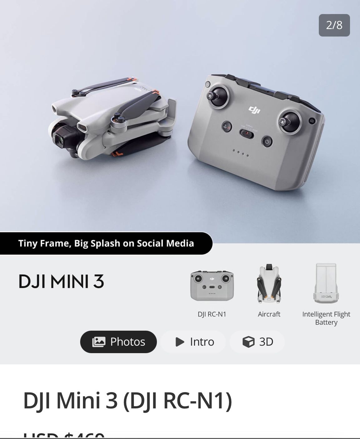 Dji Mini 3 Pro Drone New Open Box 