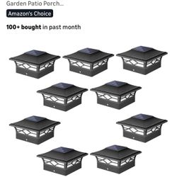 12 SOLAR POST (4x4) LED LIGHTS COOL AND WARM LIGHT 12 LUCES SOLARES PARA POSTES 4x4 nuevas en caja