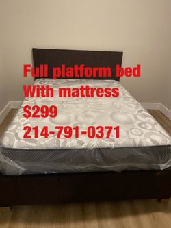 Full bed with mattress