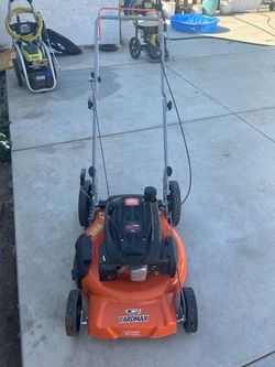Shop YARDMAX 21 in. 170cc 2-in-1 Gas Walk Behind Push Lawn Mower with High Rear Wheels