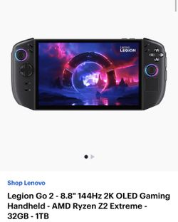 Lenovo Legion Go 2 Gaming Handheld