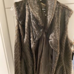 Fur Vest Size Xl New