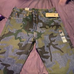 Indigo Camo Phalarope Demitasse Levi's Men's 501 Original Style Shrink-to-fit Jeans