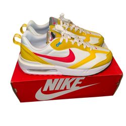 Nike Air Max Dawn Yellow Red White Size 10.5 – Like New OG Box