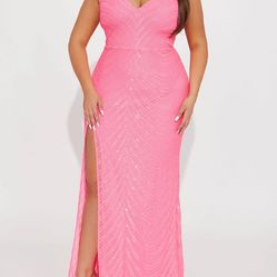 Plus Pink Dress