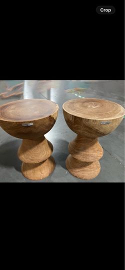 Wood side tables