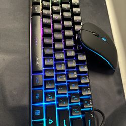 Gaming keyboard and mouse