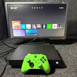 Xbox One X 1TB Console with Controller and Cables
