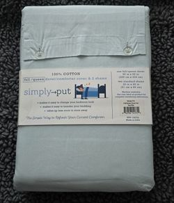 Duvet Cover Set Queen  Cotton  New