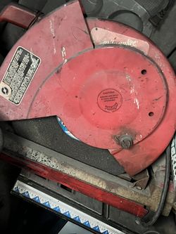 Milwaukee chop Saw / Used / Good / Bueno $150