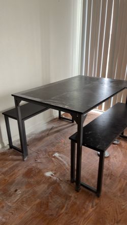 Bench dining table