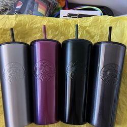 Starbucks stainless steel tumblers $40 Each