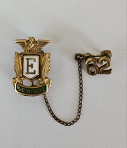 Vintage Elm School Pin