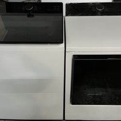 LG 5.5 Cu. Ft. Top Load Washer and 7.3 Cu. Ft. Electric Dryer Laundry Pair with Smart Pairing and Sensor Dry