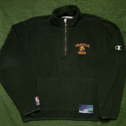 Vintage Seattle SuperSonics Champion Fleece Large