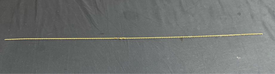 Cadena en laminado oro 14k trenzado rope