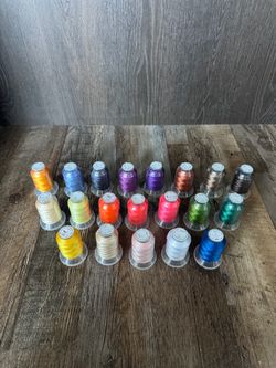 Embroidery Thread Spools Set of 20