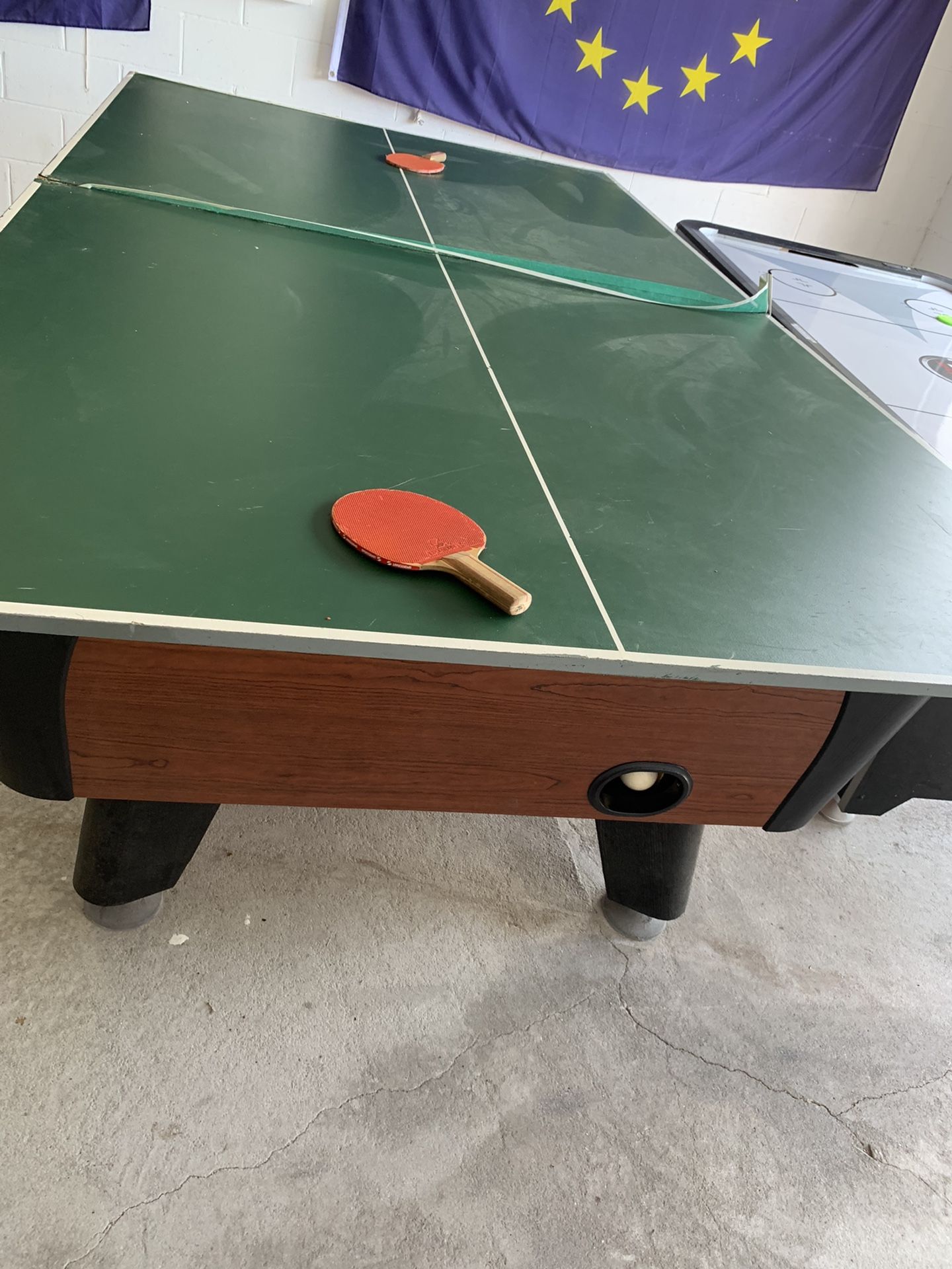 Pool Table with Ping Pong Top