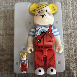 Mishka Dennis The Menace Bearbrick 400% & 100% Autographed