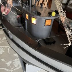 Hand Crafted Wooden Shrimp Boat