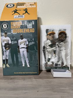 OAKLAND ATHLETICS 2017 A'S MIGUEL TEJADA & BARRY ZITO DUAL BOBBLEHEAD SGA -NEW 