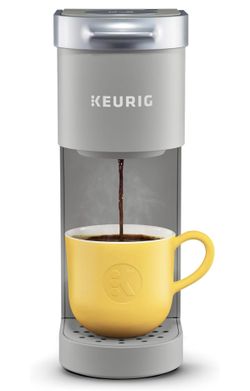 Keurig K-Mini Single Serve K-Cup Pod Coffee Maker, 6 to 12oz Brew size, with Cord Storage, Gray New